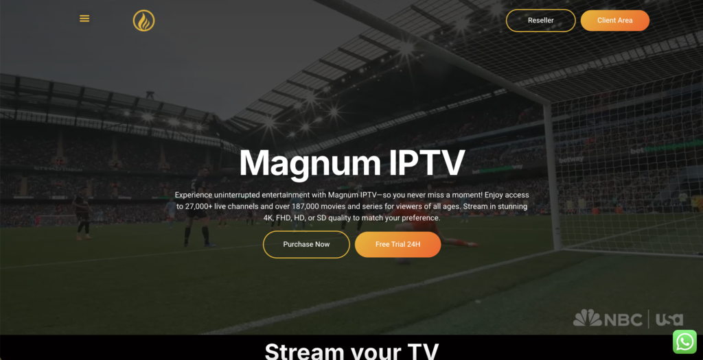 magnum iptv provider website