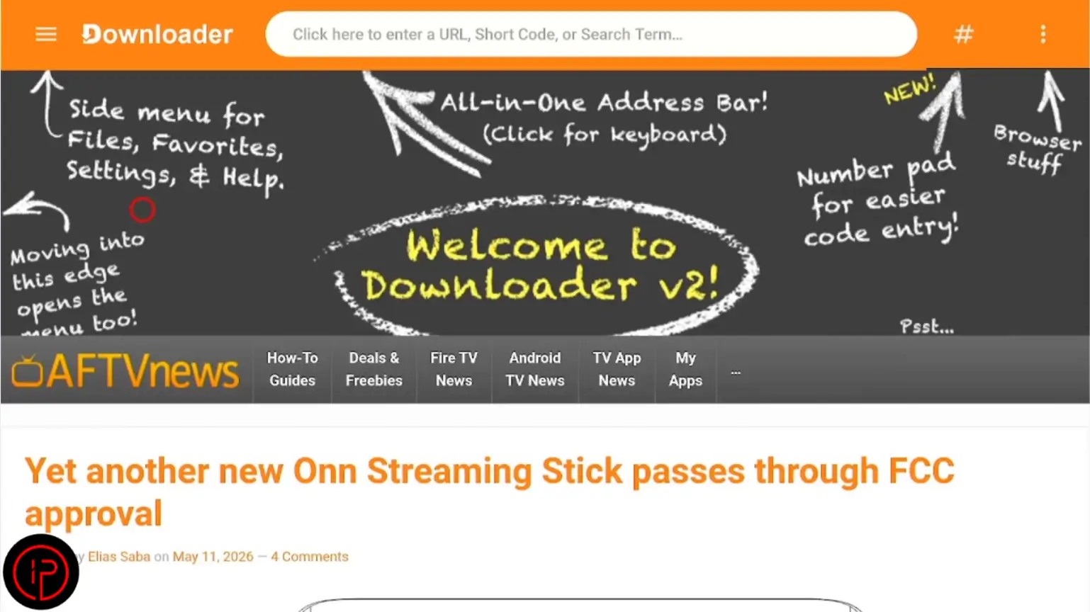 Downloader app has been installed successfully. (1)