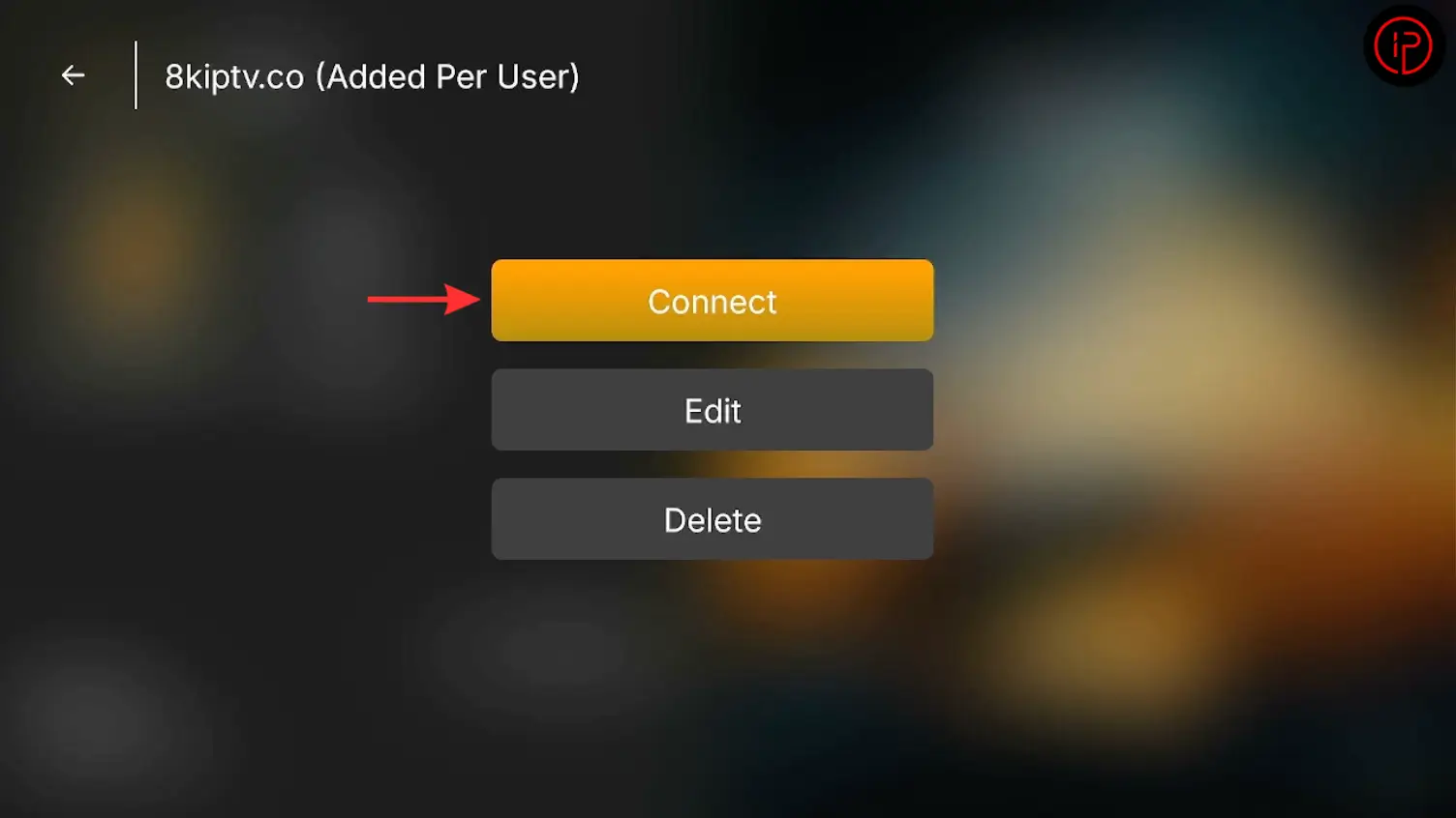 then press connect
