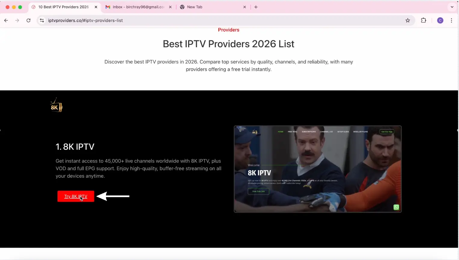 Choose a provider from the Providers List.